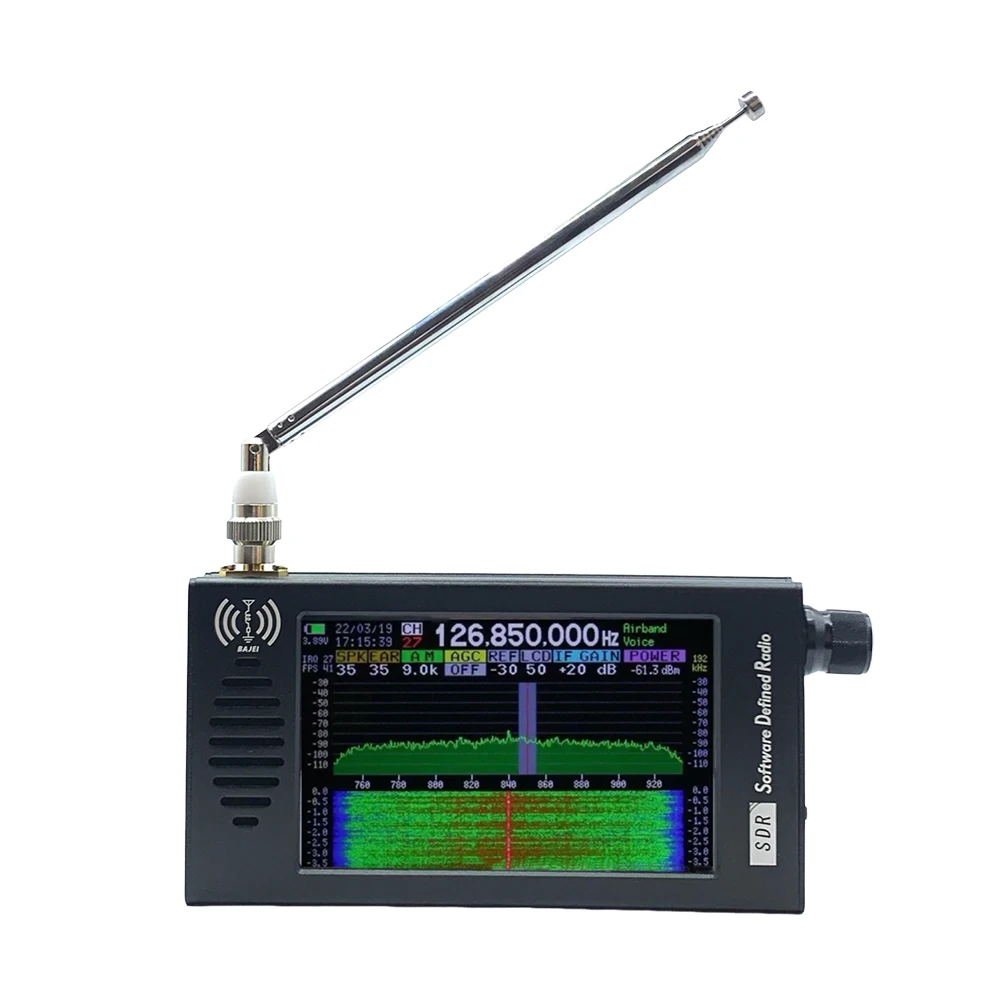 DeepSDR 101 소프트웨어 정의 라디오 SDR 라디오 DSP 디지털 복조 단파 FM MW SSB CW HAM 라디오 수신기 (3.5mm 잭 포함)