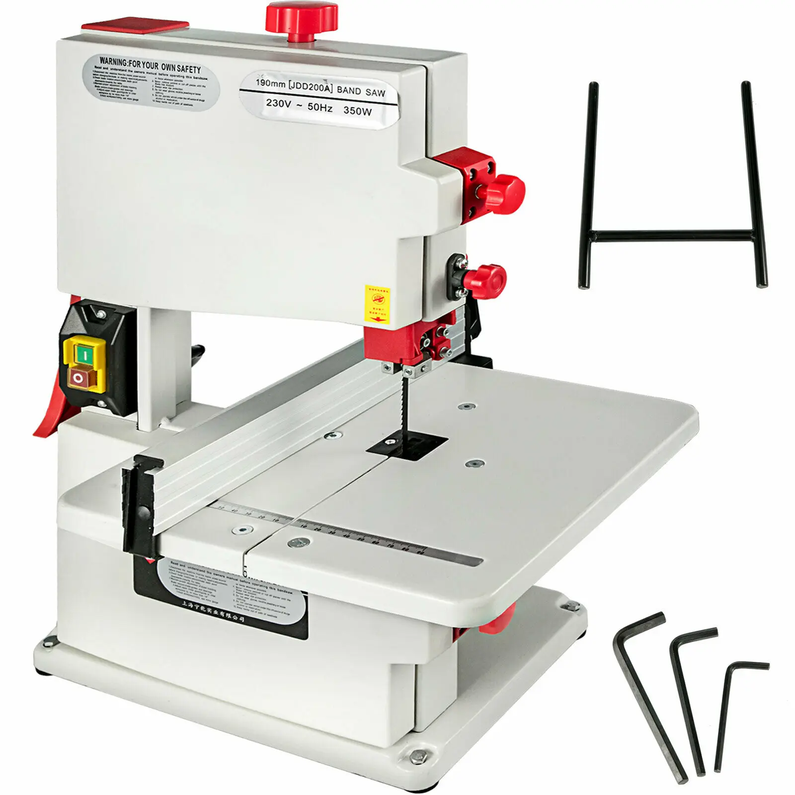 8" Band Saw 250W Workshop Bench Top Bandsaw 200mm Cutting Wood DIY Table Blade |