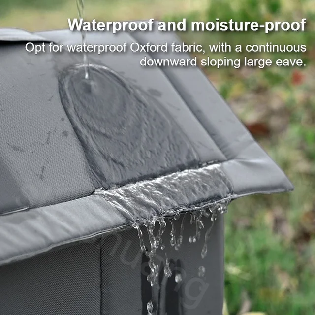 Newest Elevated Outdoor Portable Stray Cat Nest Winter Warm Waterproof  Large Space Cat Shelter Thickened Enclosed Pet Tent 숨숨집 4