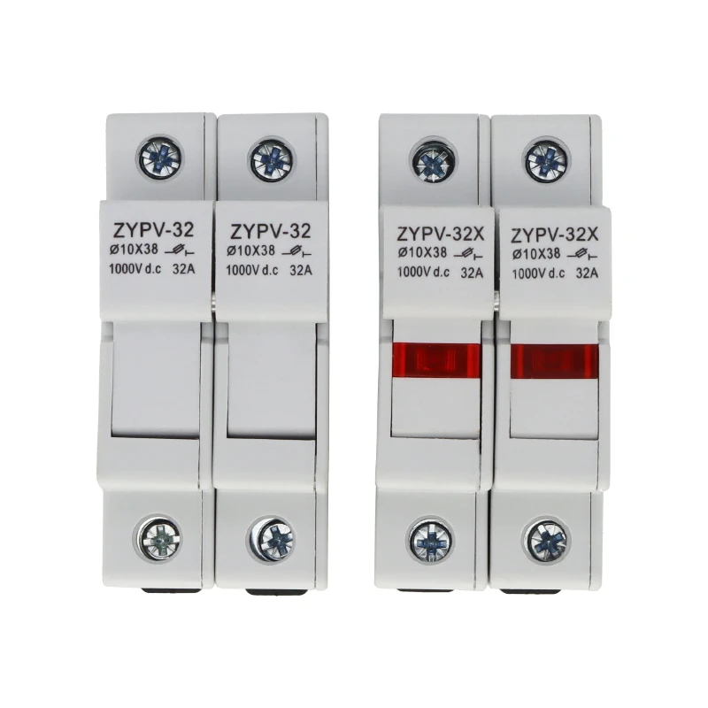 2p Parallel Dc Fuse Holder 10*38mm High Voltage Solar Pv 1000v Fuses