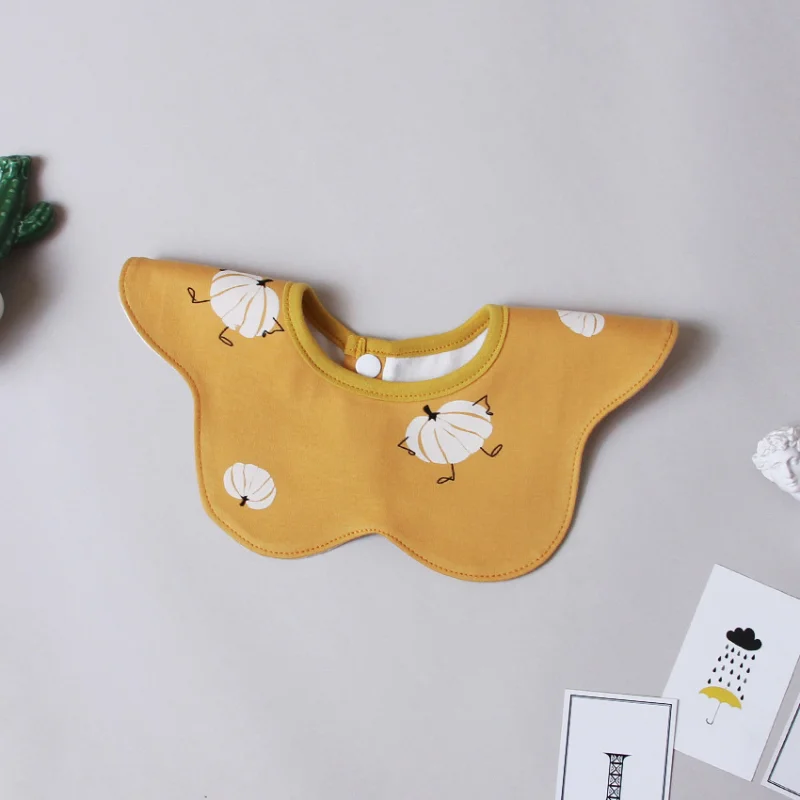 Flower Shape Baby Bibs Rotating Fashion Pattern Cartoon Animals Baby Waterproof Cloth Bibs Bandana for Girls Boys Feeding