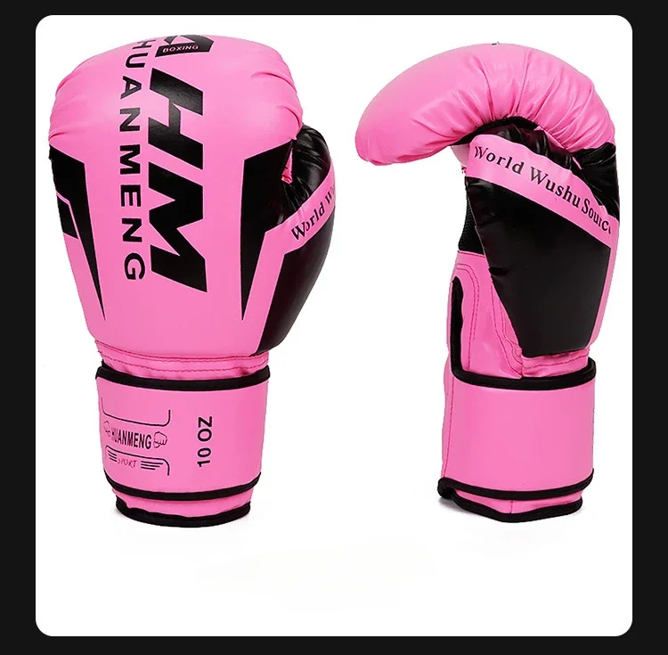 Luvas de boxe douradas, luvas de couro pu para homens, saco de areia, muay thai, combate, adulto, muay thai, luva de competição 19 S2e13470de78645578b460fa36b545097C