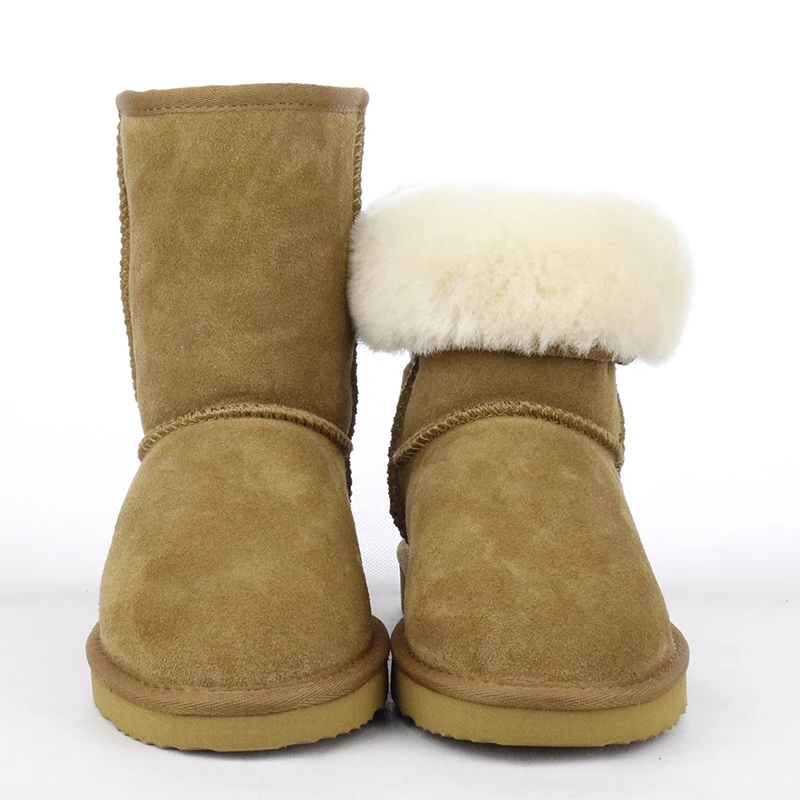 UVWP 100% Genuine Cowhide leather Snow boots women Australia Boots Winter Boots Warm