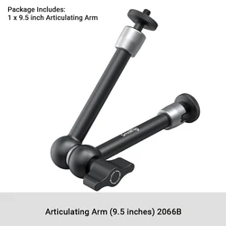 Articulating Rosette Arm with 1/4 Threaded Screw for Camera/Monitor Mounting (9.5 inches 2066B)