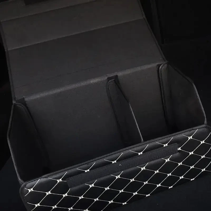Car Trunk Storage Bag 30cm Car Trunk Storage Box Car PU Leather Trunk Storage Box Multiuse Bag Auto Storag Interior