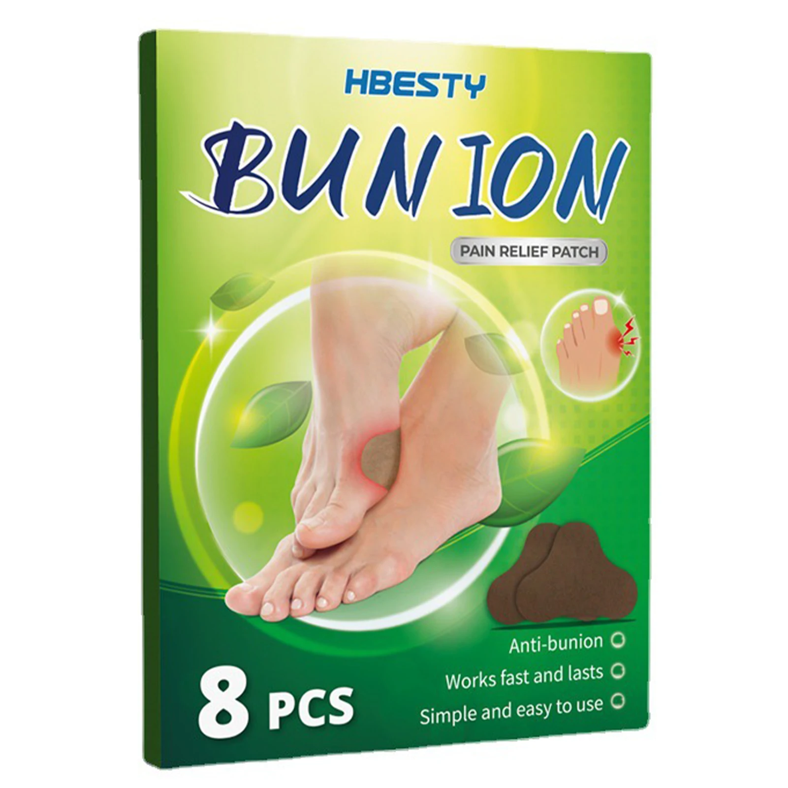 8pcs Toe Joint Valgus Corrector Patches Gout Pain Relief Lumbar Soreness Arthriti Treatment Thumb Swelling Anti Bunion Stickers toe corrector bunion corrector foot care patches thumb eversion corrector
