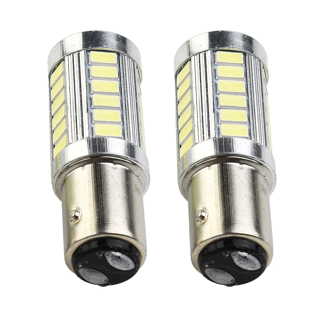 LAMP BAY15D Bulbs 1157 2pcs LIGHT P21/5W STOP TAIL White 6000K 380 5 W Accessories BRAKE CAR Durable Practical