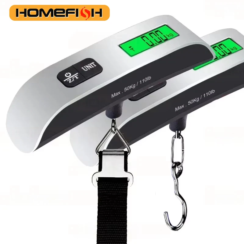 50kg Portable Hanging Scale Electronic Hand Luggage Scale Digital Display thumbnail 2