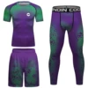 Cody Wholesale Top Sell Mma Rash Guard Custom Stylish Men's purple Compression Sportswear Bjj Rash Guard Running Sportsuits 2