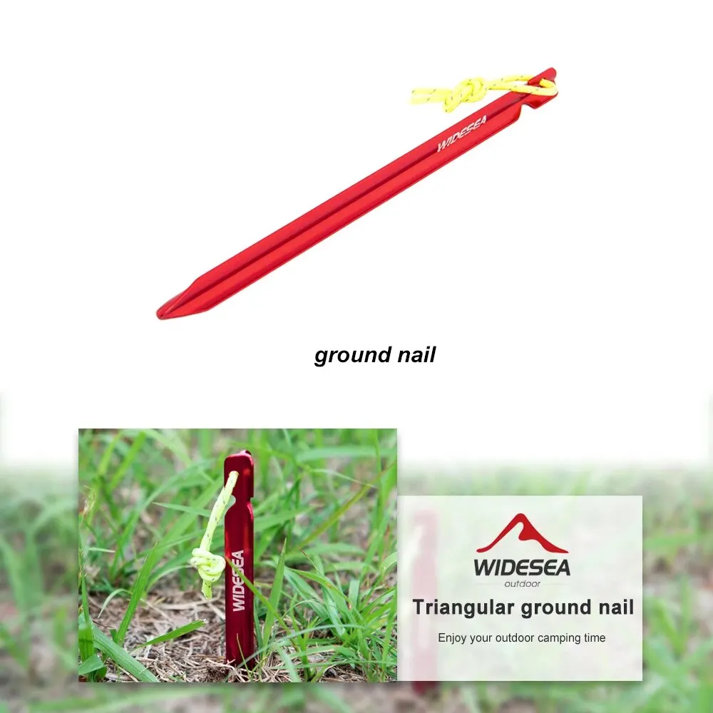 Widesea Camping Tent Pegs Set for Hard Snow and Outdoor Shelters