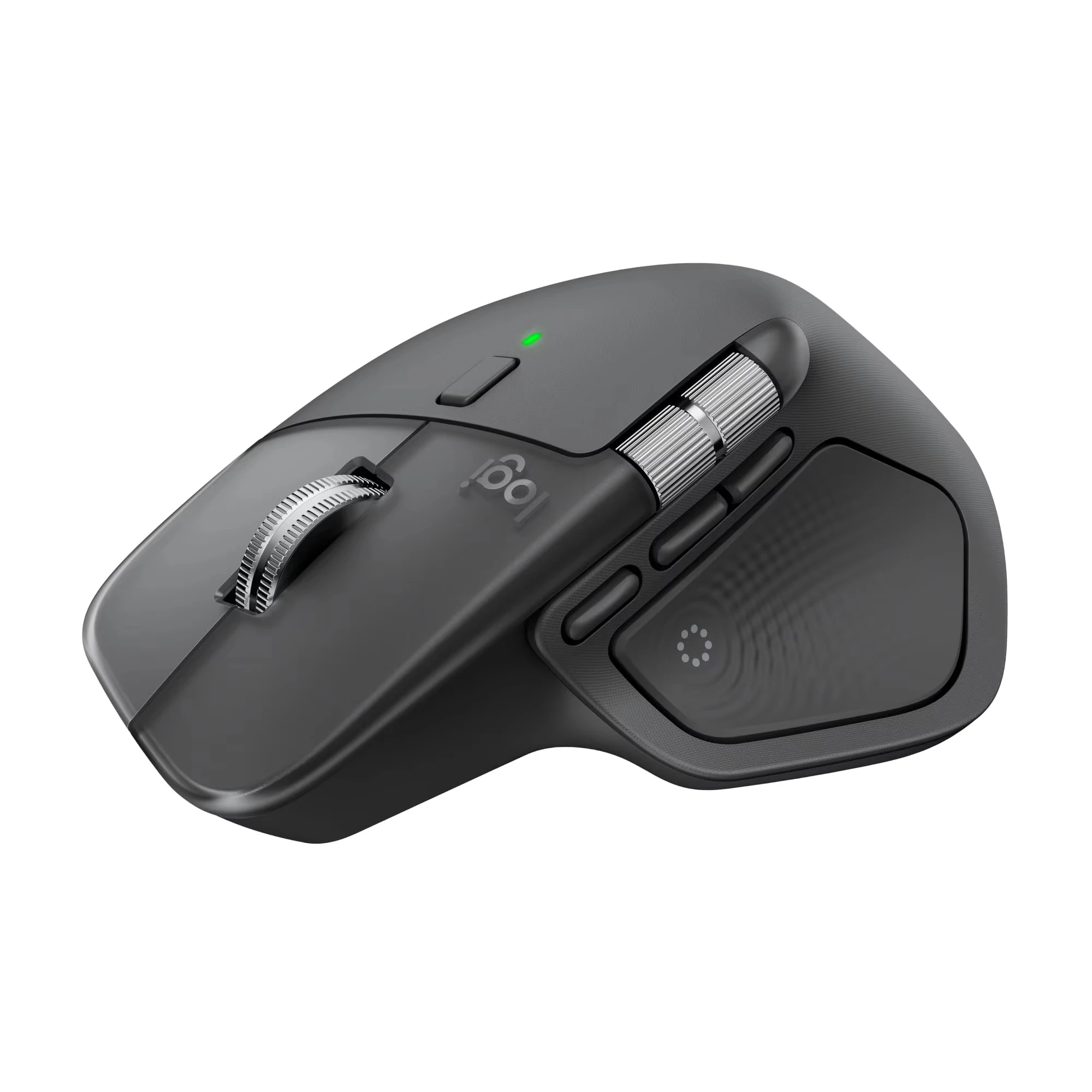 עכבר אלחוטי ארגונומי Logitech MX Master 4 חדש עם ביצועים מתקדמים, משוב Haptic, גלילה מהירה במיוחד, טעינת USB-C