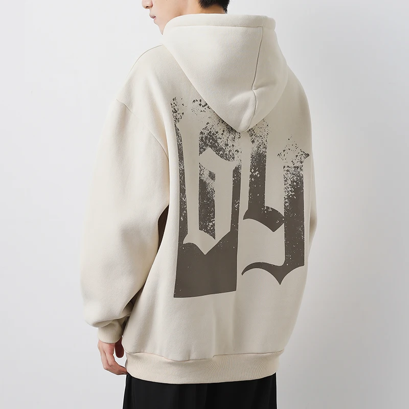 

Fashion Graffiti Print Hoodies Men Sweatshirts Retro Autumn Casual Pullover Hooded Sweatshirts Hip Hop Unisex Loose Streetwears