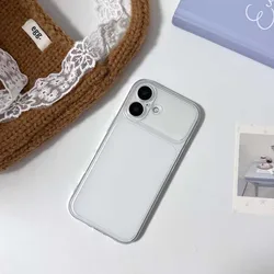 Ultra Thin Translucent Matte Shockproof Phone Case with Frosted Protection - iPhone 13 (White)