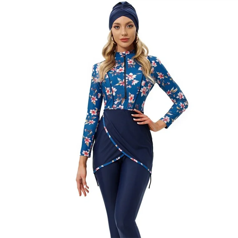 Islam Sunscreen Clothing Burkini Modest Swimwear Bathing Suit Women Beachwear Conservative Swimsuit Free Shipped Muslim Fashion
