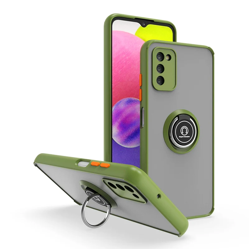 KEYSION Custodia Opaca di Moda per Samsung A03S A02S A03 A21S A20S A11 Anello Trasparente Del Basamento Della Copertura Del Telefono Antiurto per Gal_voghion.com