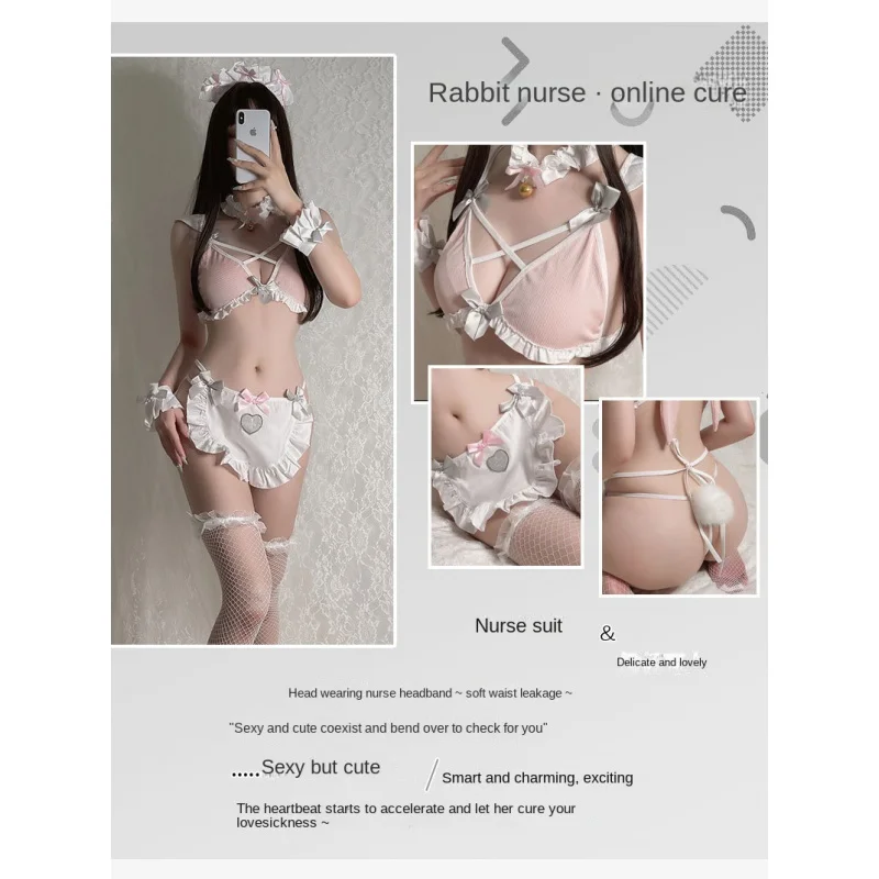 

Sexy Sexy Women's Underwear Seductive Maid Play Costume Three-Point Suit