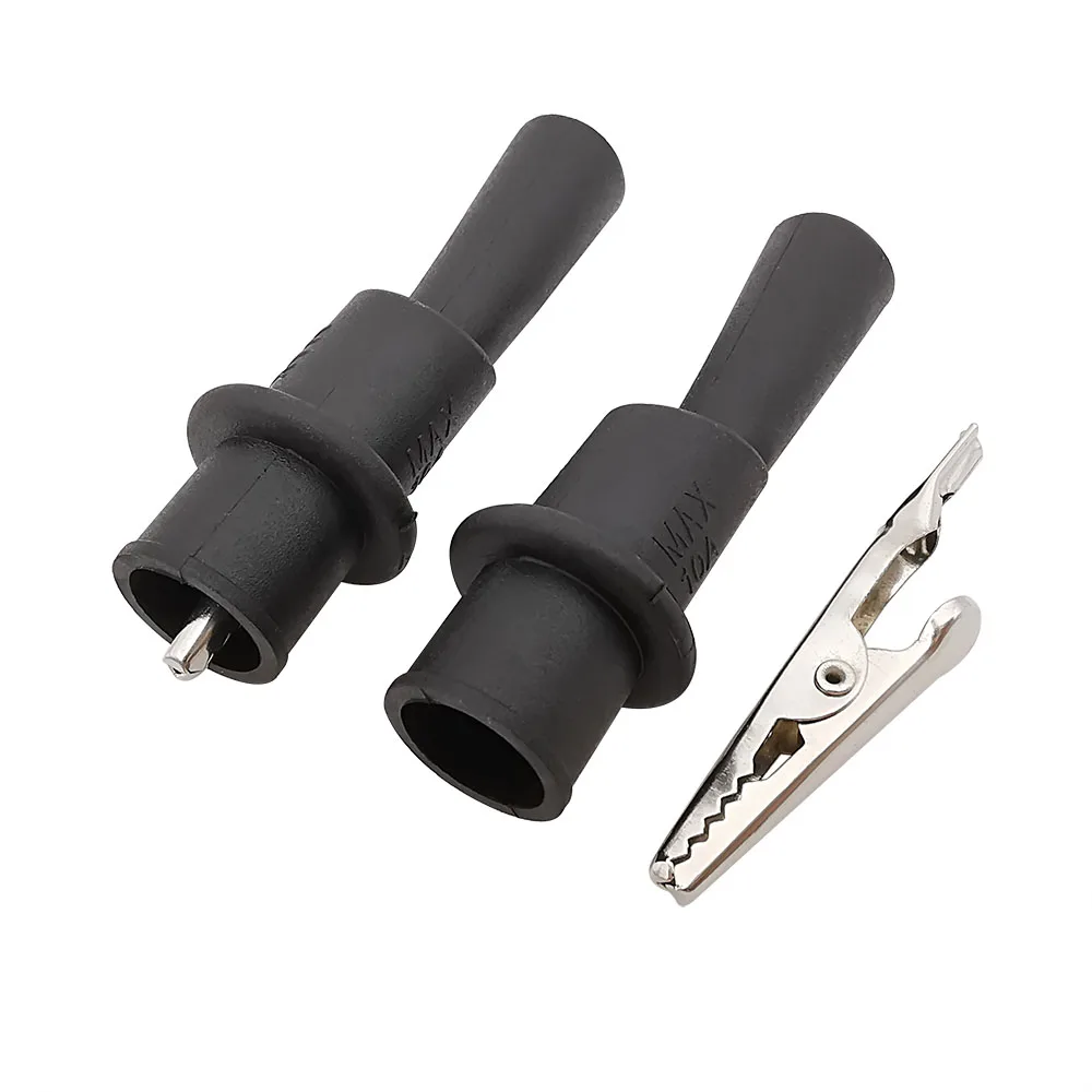 10A 1000V Alligator Clip Crocodile Test Lead Clips Red Black For Multimeter Tester Probe