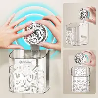 Light Luxury Style Glacier Pattern Suction Cup Shelf Bathroom Shower Punch-Free Wall Mounted Storage Rack Draining Basket Holder 2