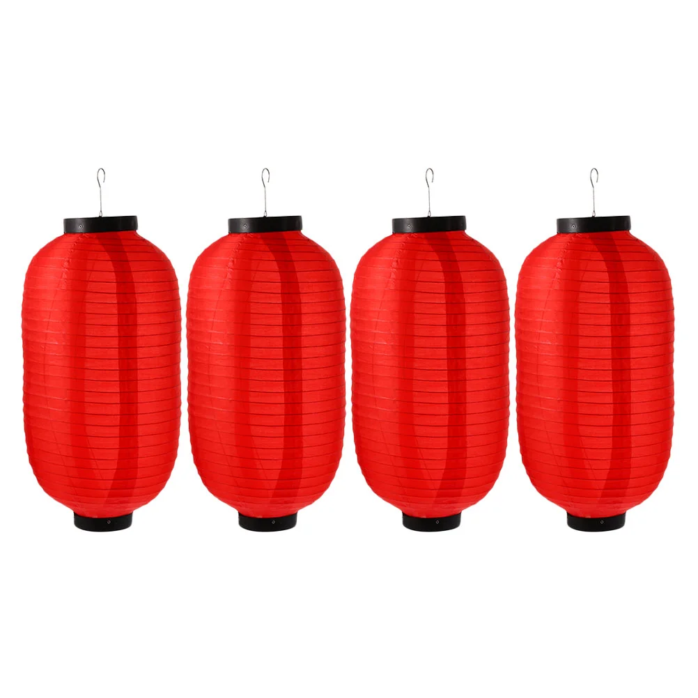 

4 Pcs Lantern Vintage Decor Restaurant Hanging Lanterns Outdoor Adorn LED Pendant Yard Iron Garden Scene