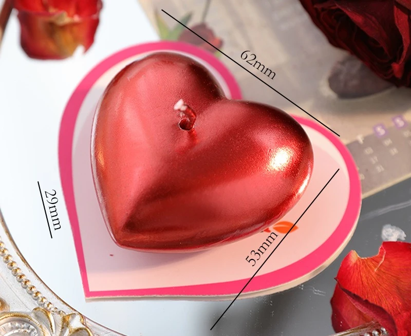 Romantic Heart-Shaped Aromatherapy Candle Handmade Gift