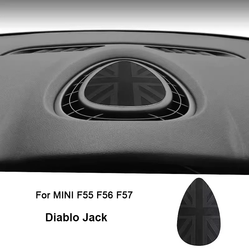 Autocollant Cuir Synthétique Pour Sortie D'air Centrale Mini Cooper F54 F55 F56 F57 - Gris Jack - Protection Et Style