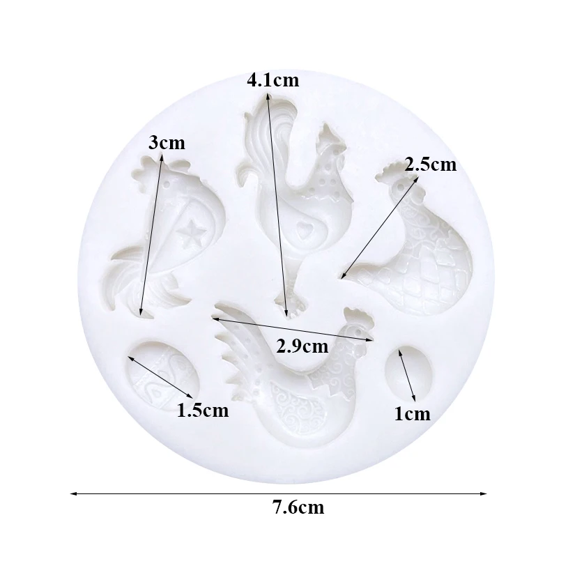 Küken Ostern Silikon form Sugar craft Schokolade Cupcake Backform Fondant Kuchen Dekorations werkzeuge – Detail 11
