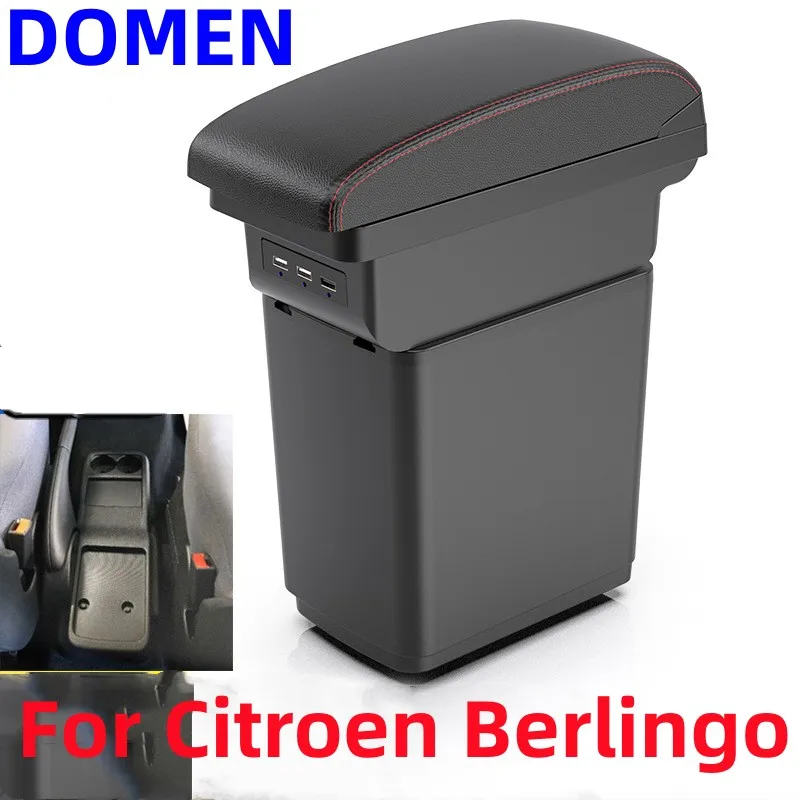 Per Citroen Berlingo Peugeot Partner Tepee Bracciolo Per Auto Abs Bracciolo Car-Styling Bracciolo Box Console Centrale Accessori Usb