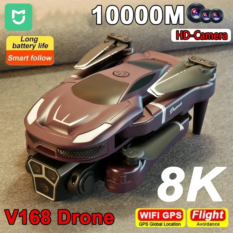 Mijia V68 드론 8K 듀얼 카메라 5G GPS 장애물 회피 드론, 항공 사진 광학 흐름 접이식 쿼드콥터 장난감
