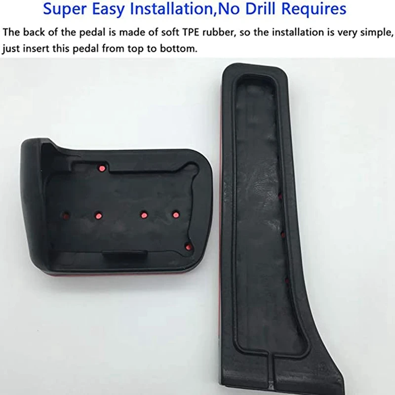 Car Brake Pedal No Drill Foot Pedal Pads Accessories for Mercedes-Benz C E S GLC GLE GLS CLS Class W205 W213 X253 W167