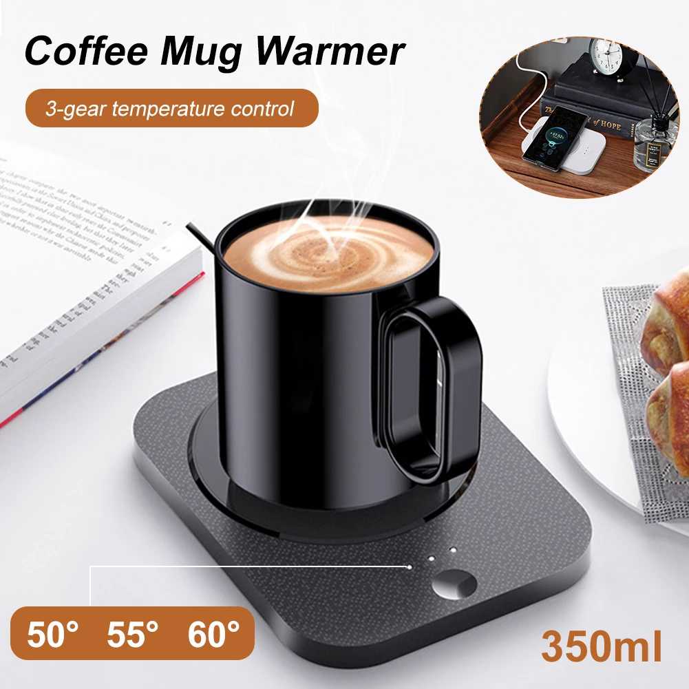CoffeeMugWarmerandWirelessCharger2In1CoffeeWarmerforDesk