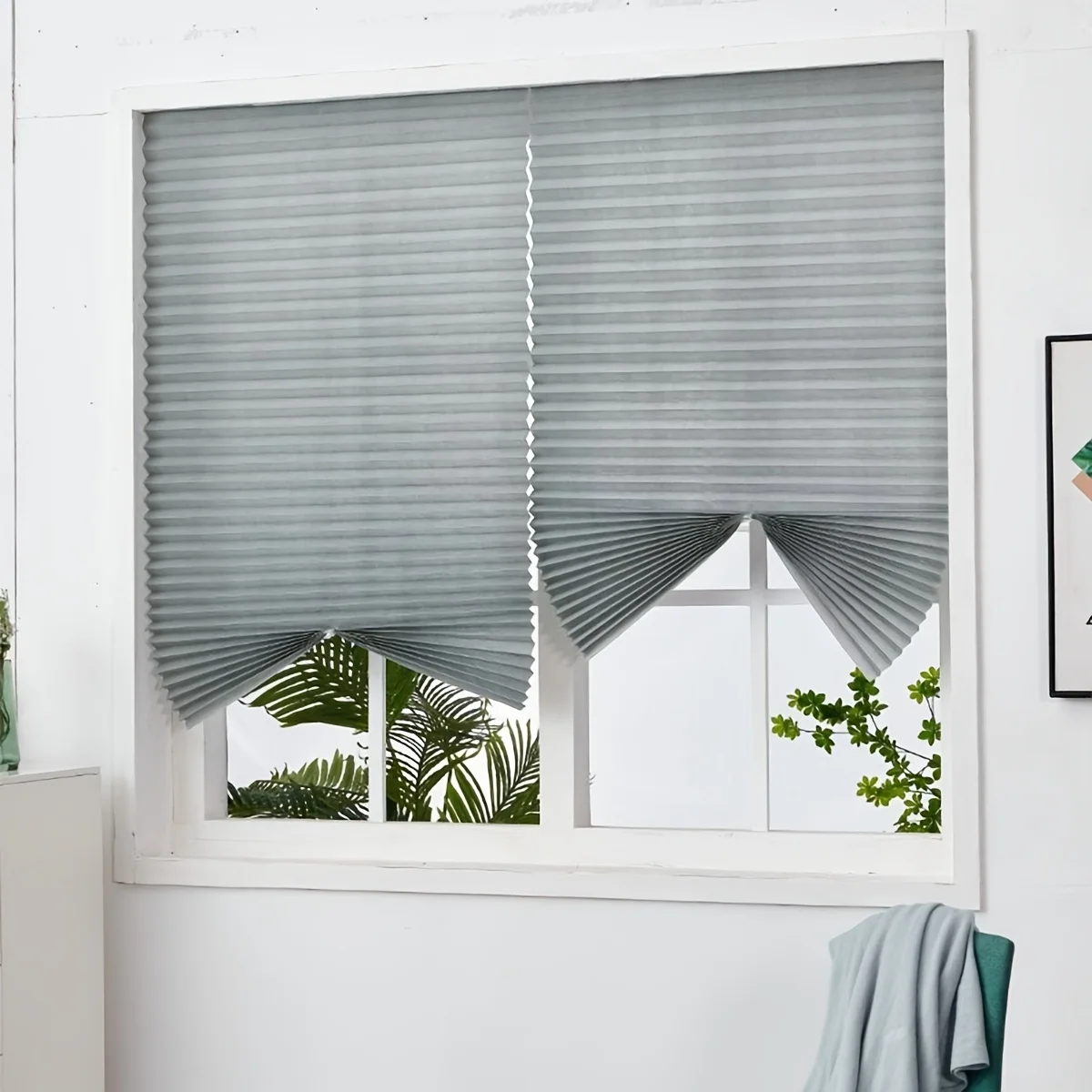 Self-Adhesive Pleated Window Blinds 6
