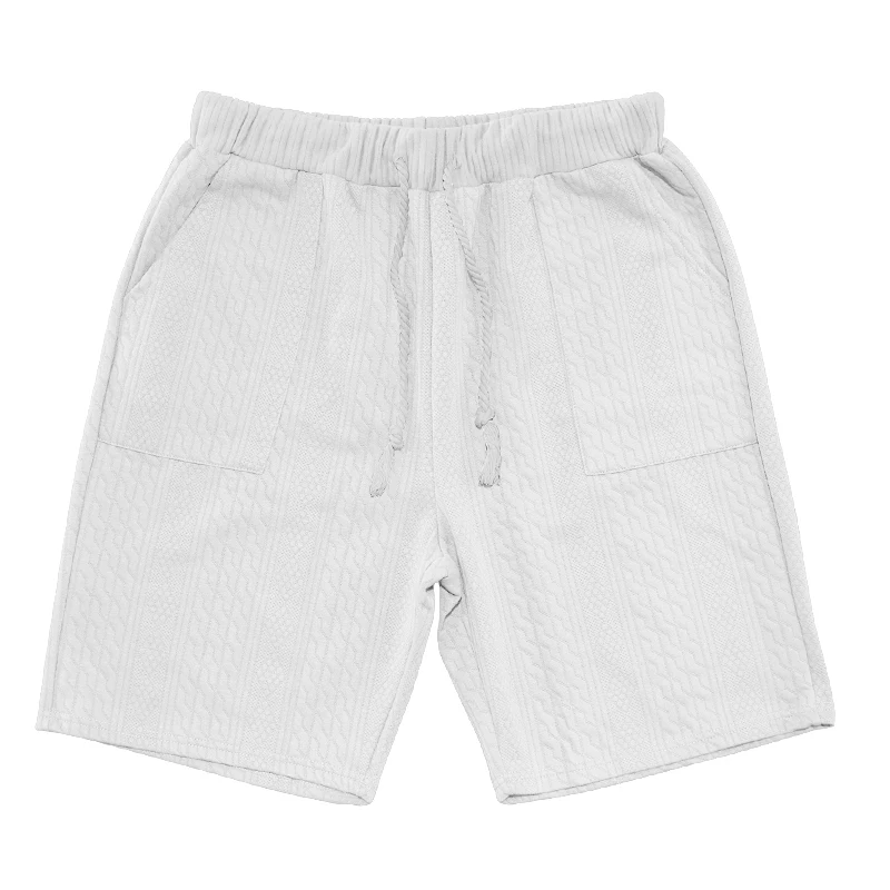 2024 Summer New Men's Set Quality Jacquard Knit Casual Sleeveless V-neck Vest Top Shorts Two-piece Men's Clothing Free Shipping S2e149f102d914be4afc0d4f0886d9665C
