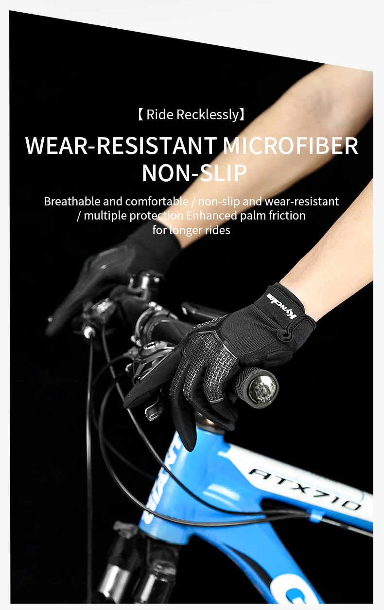 Sport Radfahren Handschuhe Atmungsaktive Nicht-slip MTB Rennrad Handschuhe Touchscreen Männer Frauen Laufen Outdoor Fahrrad Handschuhe – Detail 8