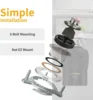 Disposal 3/4 HP for Kitchen sink Quiet with Stopper Power Cord, Easy install, Continuous Feed Food Waste Disposer Stainless Stee 5