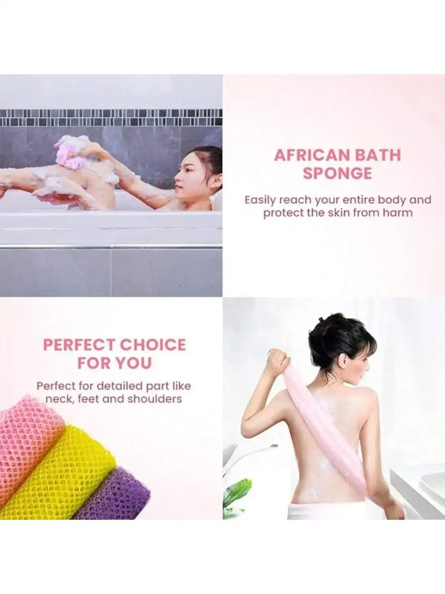 Exfoliating Mesh Bath Sponge for Daily Skin Care