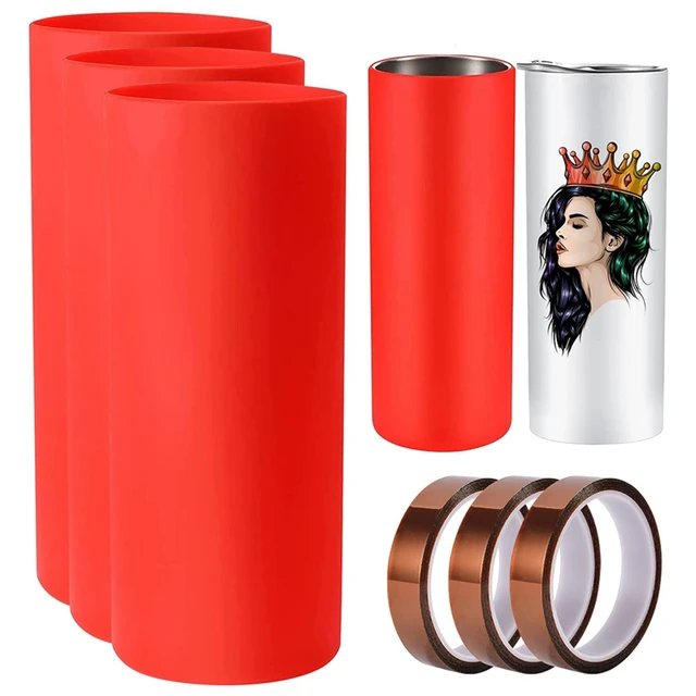 20 ounce Silicone Tumbler Sleeve Wrap for Sublimation