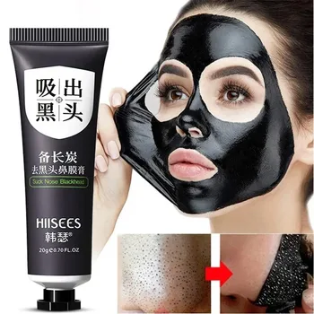 Blackhead Remover Mask Facial Shrink Pores Acne Black Head Removal Cream Nose Cleansing Black Peel Off Masks Gel Skin Care 20g 1