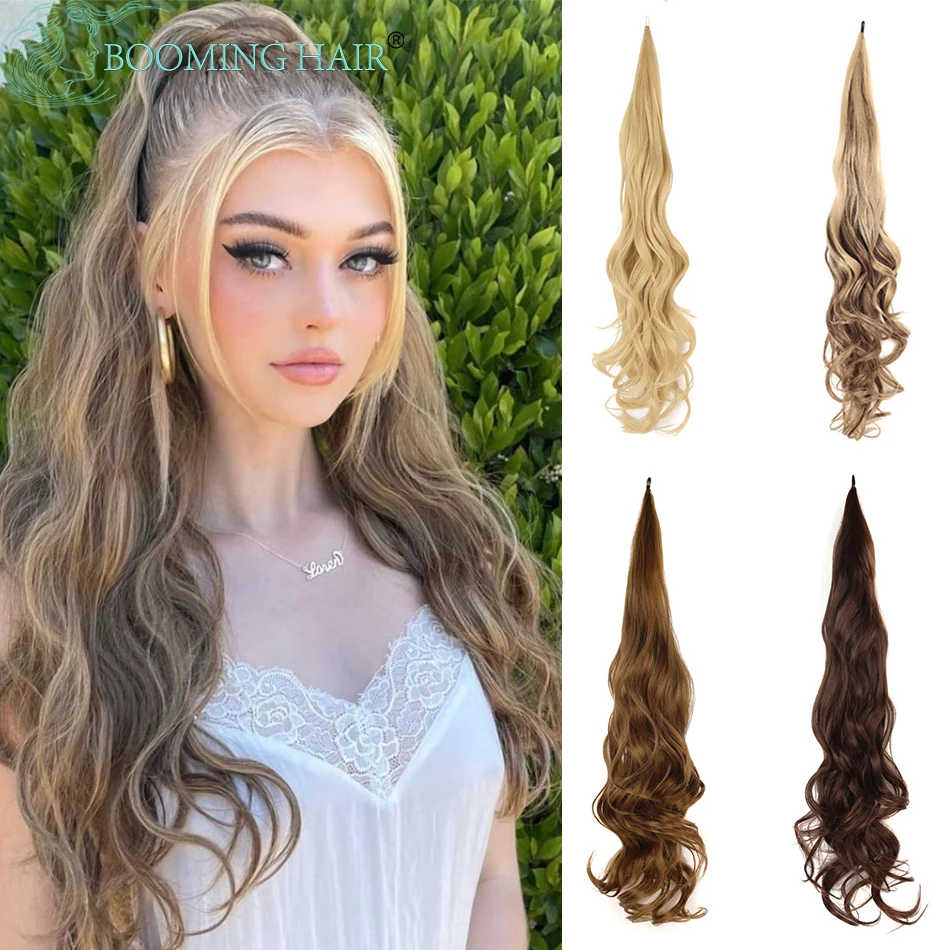 Synthetic Blonde Ponytail Extensions