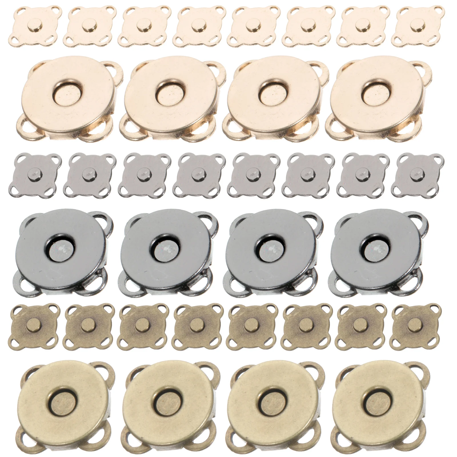 

30 Pairs Mother-in-law Magnetic Buttons Snaps for Clothing Plum Bossom Purse Clasp Closures Purses Sewing