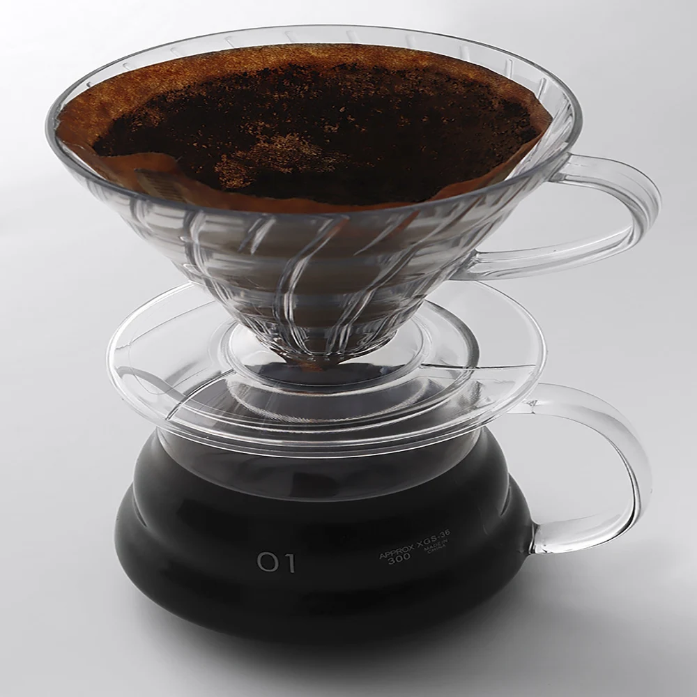 CoffeeDripperV60PlasticPourOverCoffeeFilterBaristaCoffee