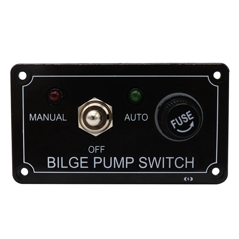 

12 В RV светодиодный индикатор Bilge Pump переключатель Панель переключатель панель ручное выключение-Авто подходит для автомобиля корабля RV