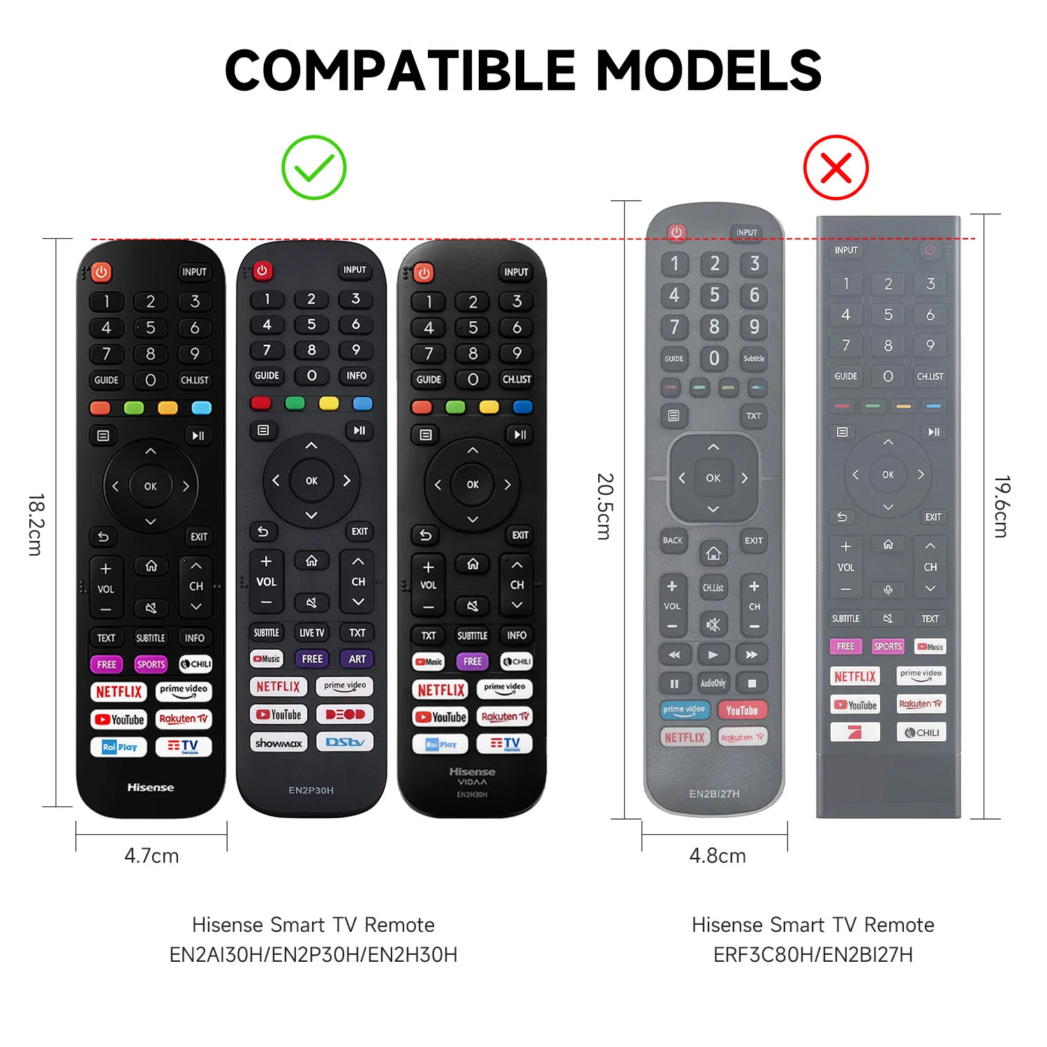 Silicone Case for Hisense EN2AI30H EN2P30H EN2G30H EN2H30H EN2D30H EN2B30H EN2J30H EN2A30 SMART TV A4FG A4CG VIDAA