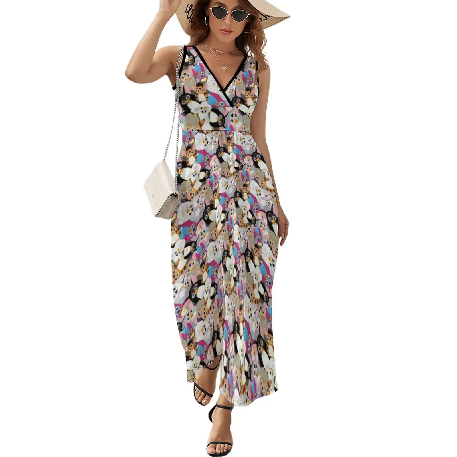

So Many Creepy Furbies Sleeveless Dress women dresses clothes for women