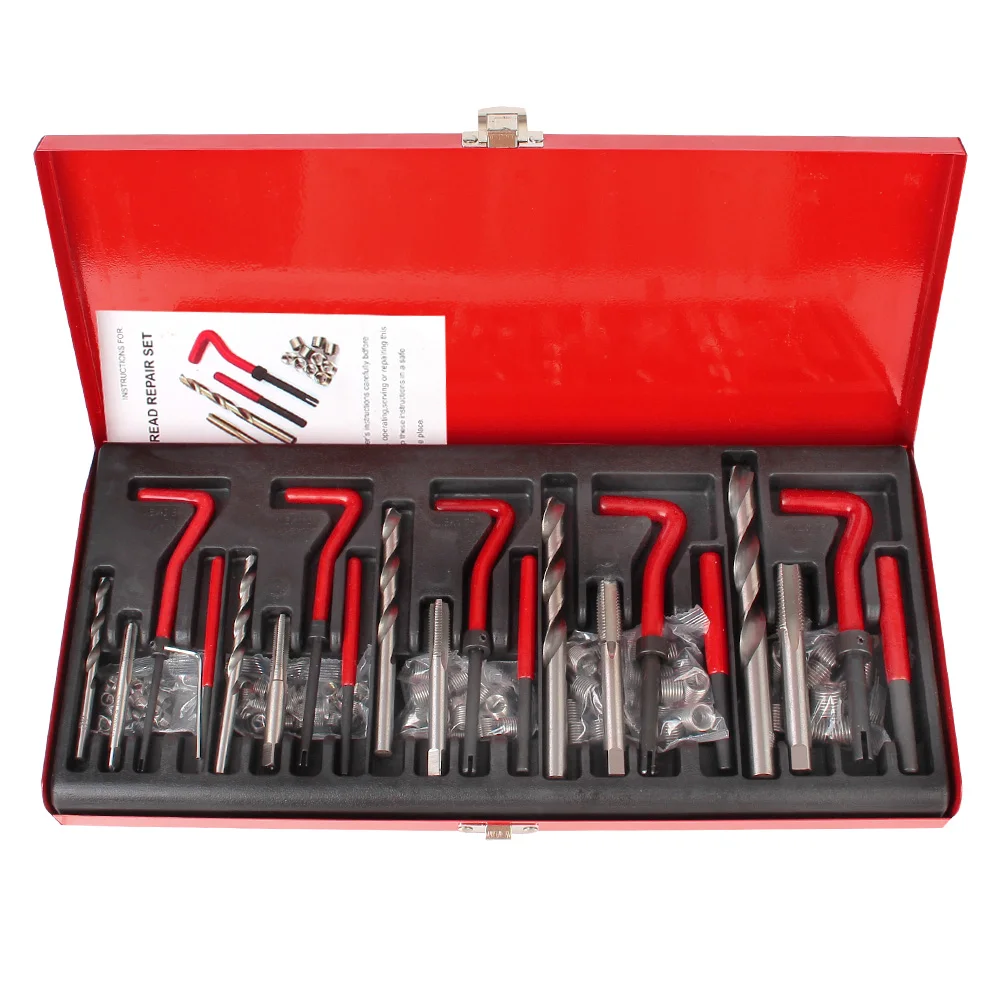 

88/131 pcs Engine Block Restoring Damaged Set Car Tools Thread Repair Tool Kit M5 M6 M8 M10 M12