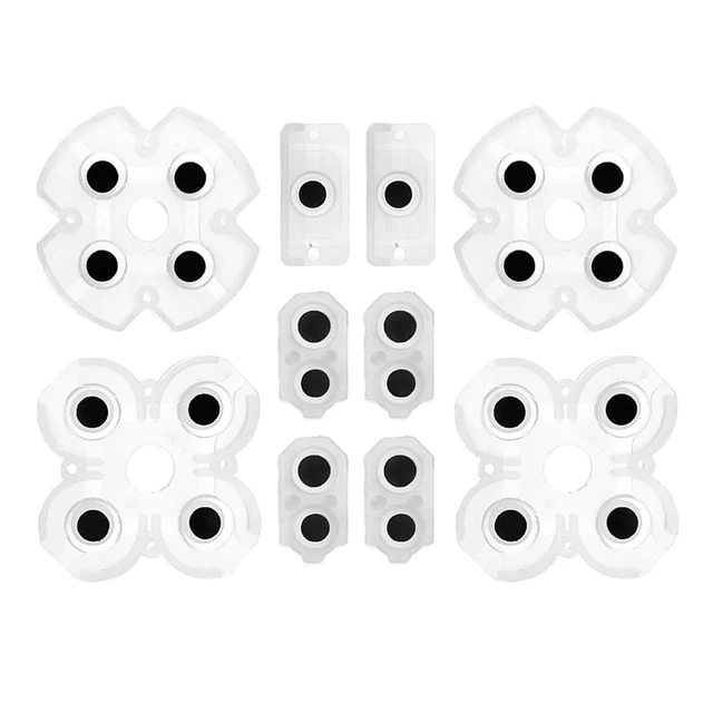 Soft Rubber Replacement Silicone Conductive Adhesive Button Pad Keypads for  PS4 Controller Gamepad Accessory