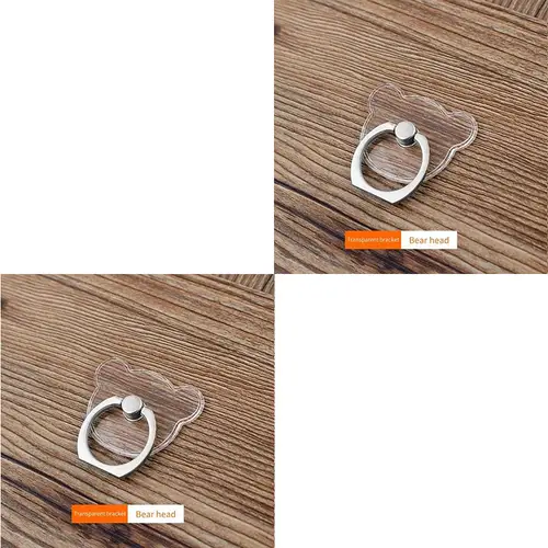 1/2pc. ​ Universal Mobile Phone Holder Stand Finger Ring Magnetic For cute Cell Smart Phone Transparent holder for iphone 12XS M - Image 8