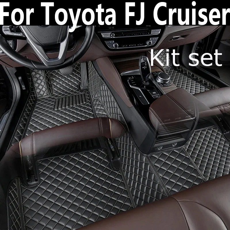 

Автомобильные коврики для Toyota FJ Cruiser XJ10 2007 ~ 2022, автомобильные прочные коврики, кожаные коврики, водонепроницаемые напольные коврики, полный комплект автомобильных аксессуаров