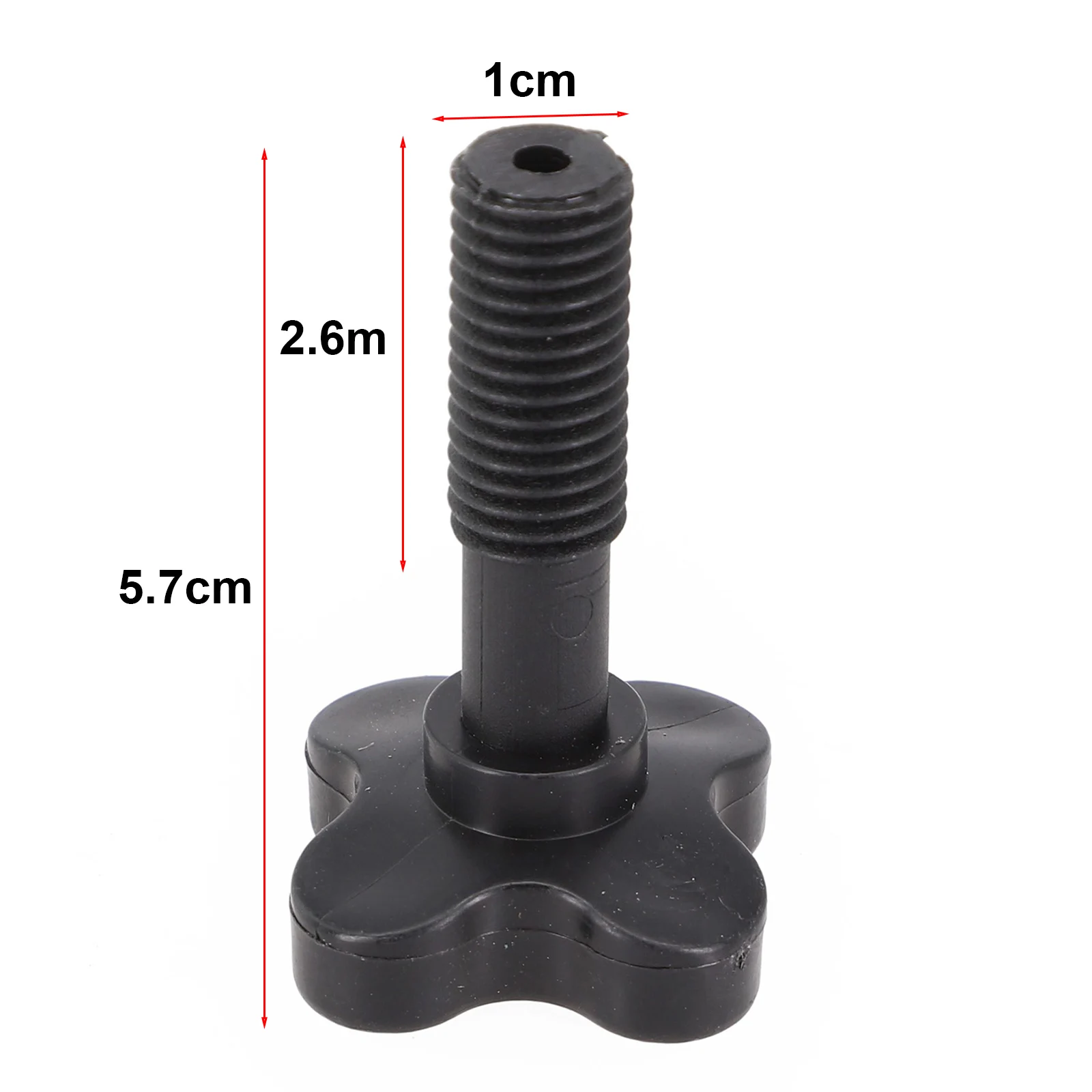 Screws Fix Plastic Screws Stability with these Black Plastic Canopy Fixing for Garden Swing Chairs