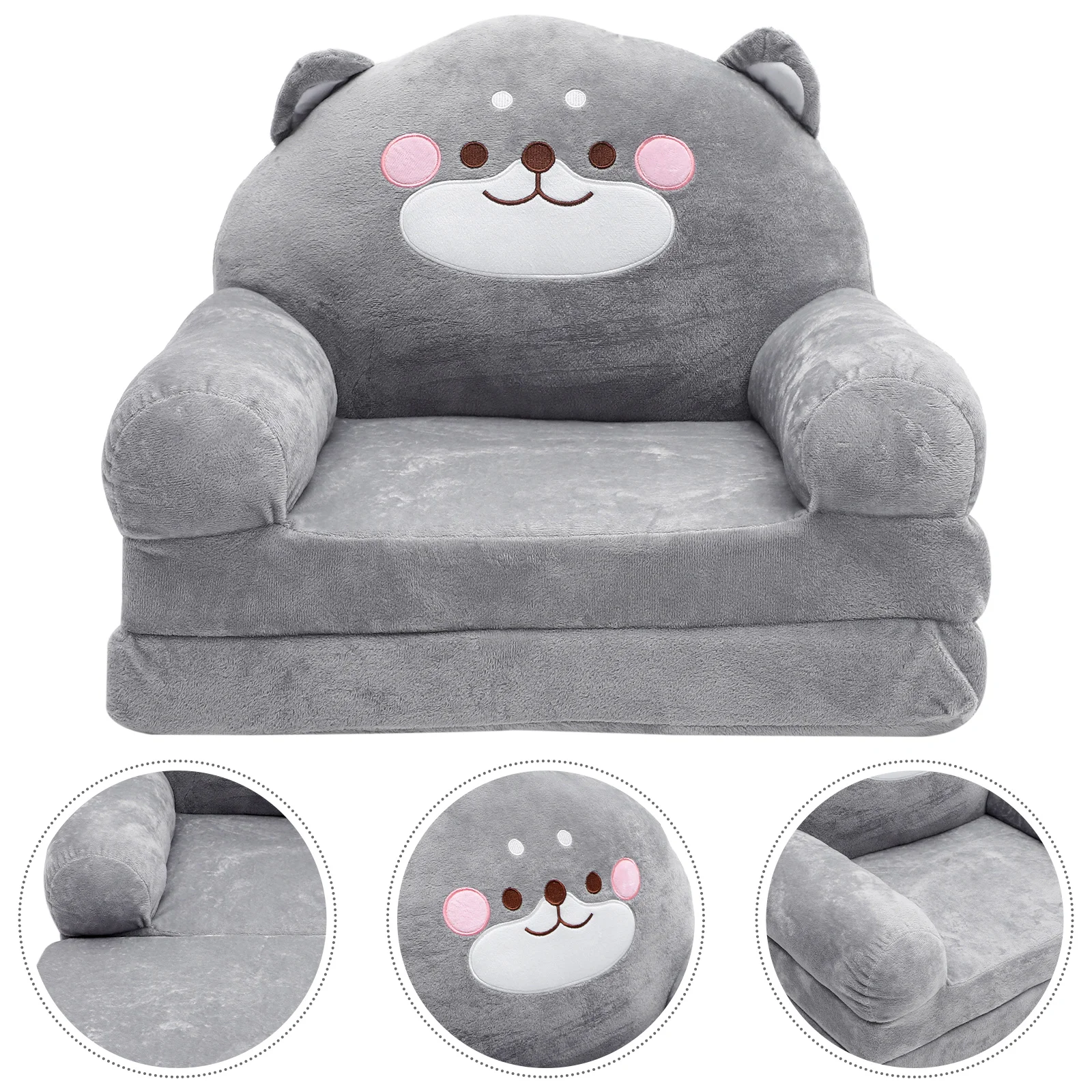 Folding Children's Sofa Armchair Mini Baby for Couches Elephant Shape Kid Seat Plush Kid's Toy Set Kids