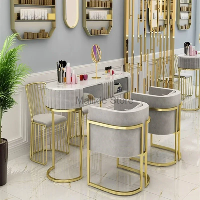 Cleaner Manicure Nail Table Beauty Reception Trucco Professionale Nail Table Dressing Tavolo Manicure Salon Furniture Bl50Nt